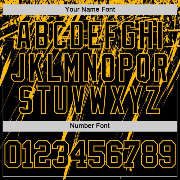 Custom Black Gold Splash Round Neck Sublimation Basketball Suit Jersey