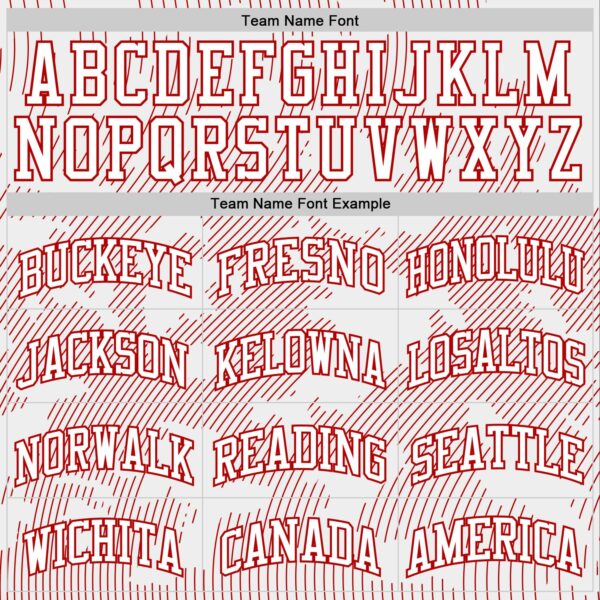 Custom White Red Curve Lines Round Neck Sublimation Basketball Suit Jersey