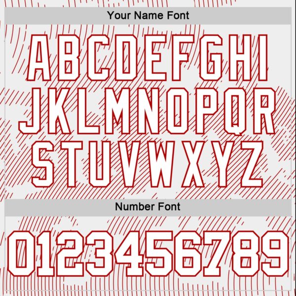 Custom White Red Curve Lines Round Neck Sublimation Basketball Suit Jersey