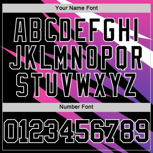 Custom Pink Black-White Line Round Neck Sublimation Basketball Suit Jersey