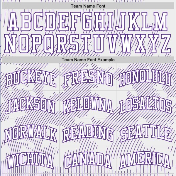 Custom White Purple Curve Lines Round Neck Sublimation Basketball Suit Jersey