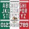 Custom Kelly Green White Red-Black Mexican Flag Round Neck Sublimation Basketball Suit Jersey