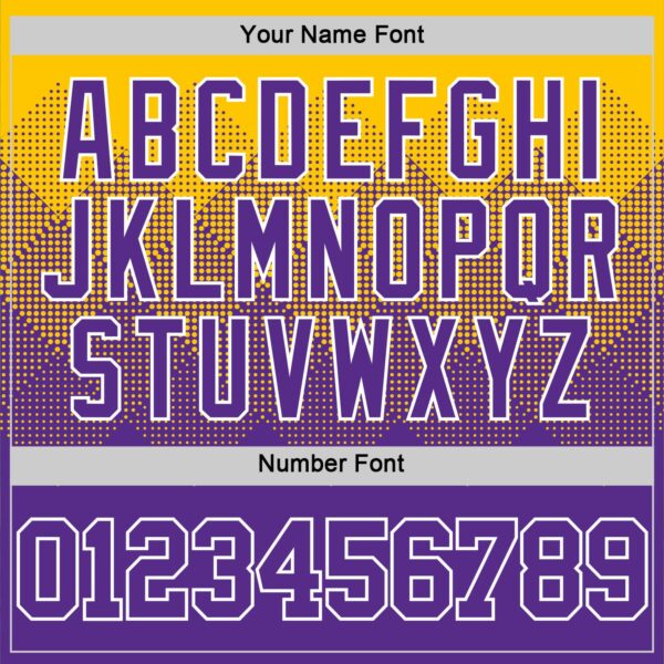 Custom Yellow Purple-White Gradient Square Shapes Round Neck Sublimation Basketball Suit Jersey