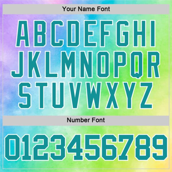 Custom Tie Dye Teal-White Round Neck Sublimation Basketball Suit Jersey