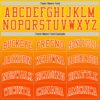 Custom Yellow Orange-White Fade Fashion Round Neck Sublimation Basketball Suit Jersey