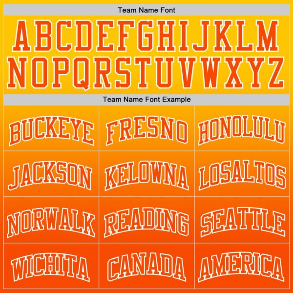 Custom Yellow Orange-White Fade Fashion Round Neck Sublimation Basketball Suit Jersey