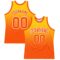 Custom Yellow Orange-White Fade Fashion Round Neck Sublimation Basketball Suit Jersey