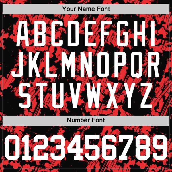 Custom Black White-Red Splash Round Neck Sublimation Basketball Suit Jersey