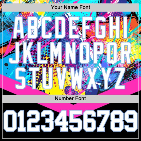 Custom Black White Pink-Light Blue Splash Round Neck Sublimation Basketball Suit Jersey