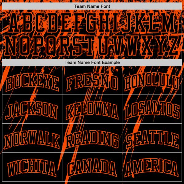 Custom Black Orange Splash Round Neck Sublimation Basketball Suit Jersey