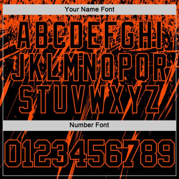 Custom Black Orange Splash Round Neck Sublimation Basketball Suit Jersey