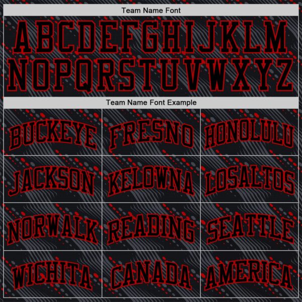 Custom Black Red Slant Lines Round Neck Sublimation Basketball Suit Jersey