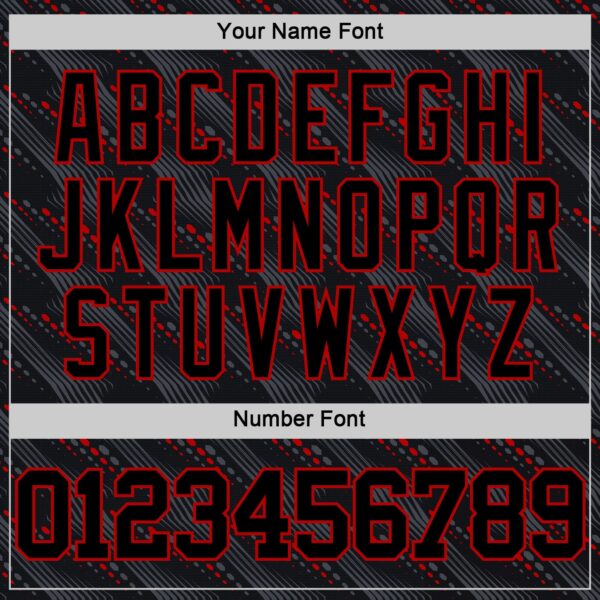 Custom Black Red Slant Lines Round Neck Sublimation Basketball Suit Jersey