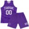 Custom Purple White Fragment Art Round Neck Sublimation Basketball Suit Jersey