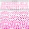 Custom White Pink Gradient Square Shapes Round Neck Sublimation Basketball Suit Jersey