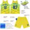 Custom Gold Royal-Light Blue Line Round Neck Sublimation Basketball Suit Jersey