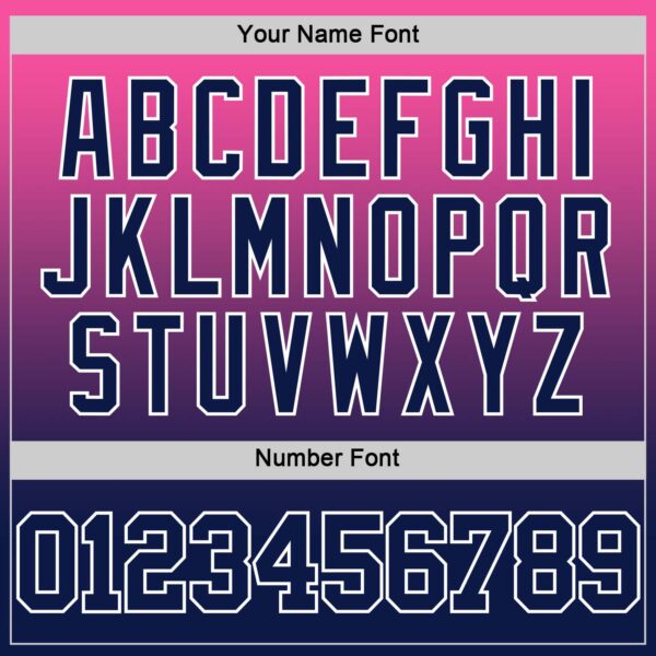 Custom Pink Navy-White Fade Fashion Round Neck Sublimation Basketball Suit Jersey