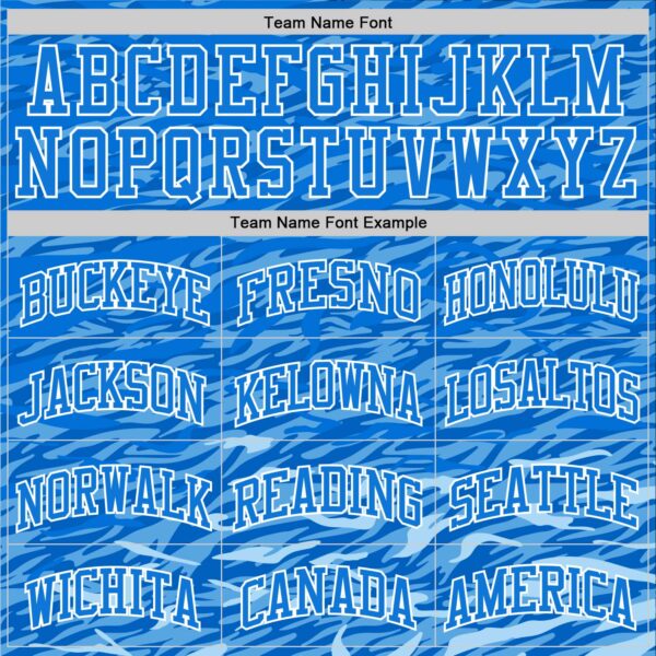 Custom Royal White Wave Round Neck Sublimation Basketball Suit Jersey