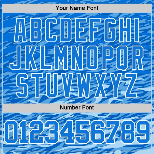 Custom Royal White Wave Round Neck Sublimation Basketball Suit Jersey