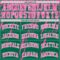Custom Kelly Green Pink-White Splash Round Neck Sublimation Basketball Suit Jersey