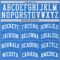 Custom Light Blue White Line Round Neck Sublimation Basketball Suit Jersey
