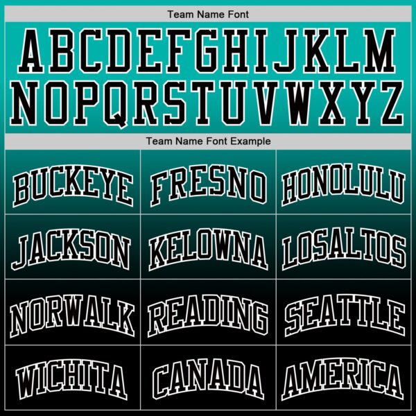 Custom Aqua Black-White Fade Fashion Round Neck Sublimation Basketball Suit Jersey