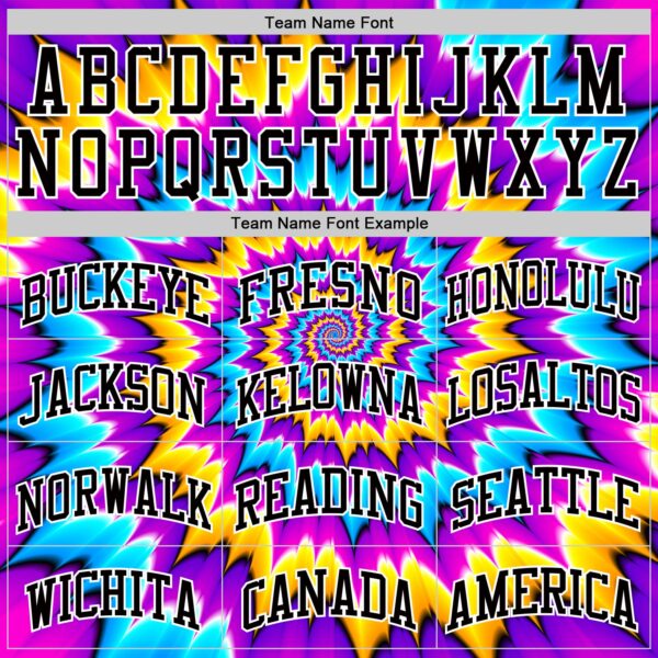 Custom Tie Dye Black-White Round Neck Sublimation Basketball Suit Jersey