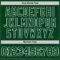 Custom Green White Geometric Shape Round Neck Sublimation Basketball Suit Jersey