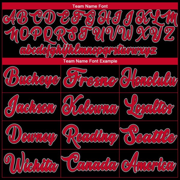 Custom Black Red-White Authentic Throwback Basketball Jersey