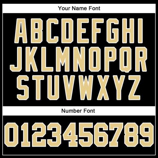 Custom Black Vegas Gold-White Authentic Baseball Jersey