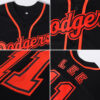 Custom Black Texas Orange-White Authentic Baseball Jersey