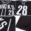 Custom Black White Authentic Baseball Jersey