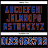 Custom Black Royal-Orange Mesh Authentic Football Jersey