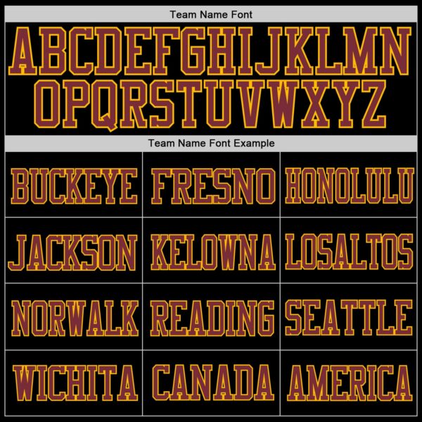 Custom Black Burgundy-Gold Mesh Authentic Football Jersey