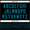 Custom Black Black-Teal Mesh Authentic Football Jersey