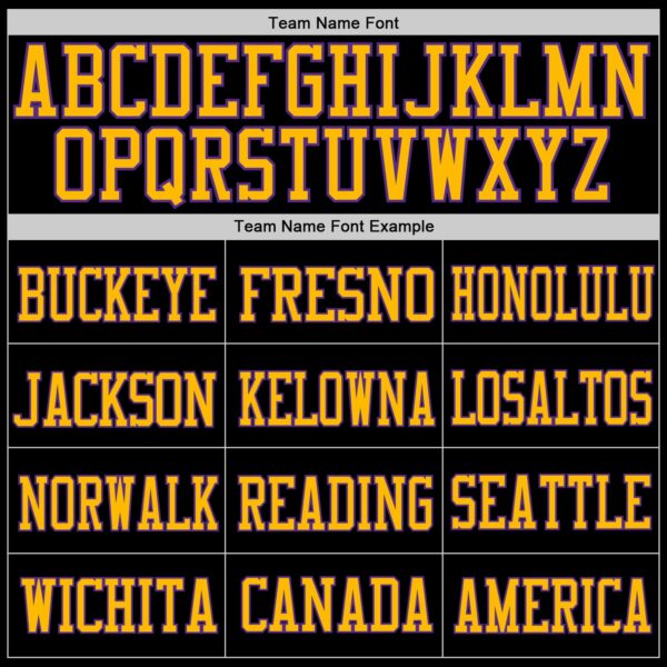 Custom Black Purple-Gold Mesh Authentic Football Jersey