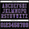 Custom Black Purple-Cream Mesh Authentic Football Jersey