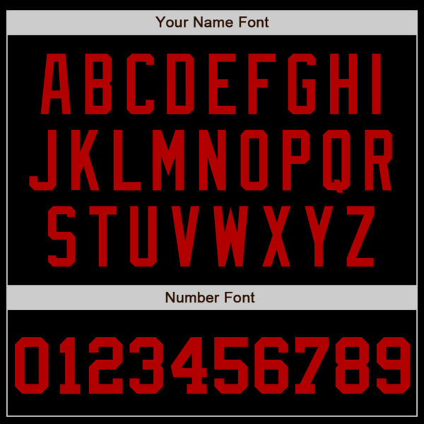 Custom Black Red Authentic Baseball Jersey