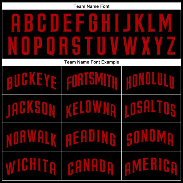 Custom Black Red Authentic Baseball Jersey