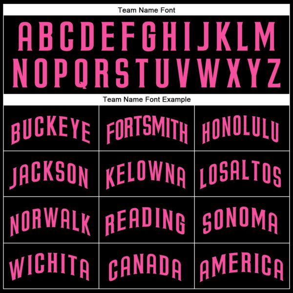 Custom Black Pink Authentic Baseball Jersey