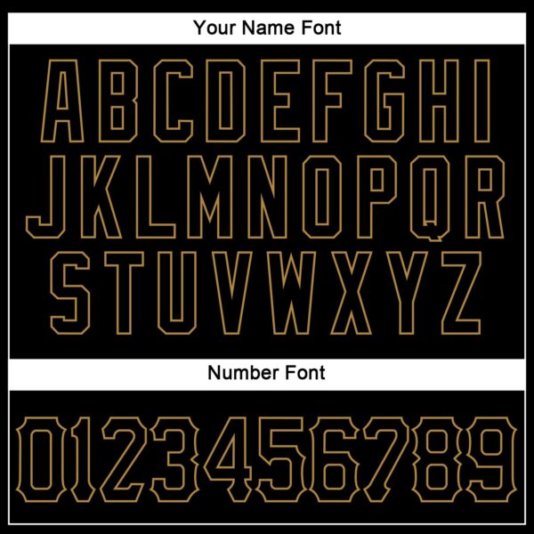 Custom Black Black-Old Gold Authentic Sleeveless Baseball Jersey