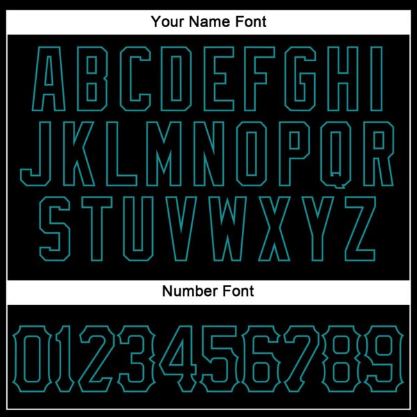 Custom Black Black-Teal Authentic Sleeveless Baseball Jersey