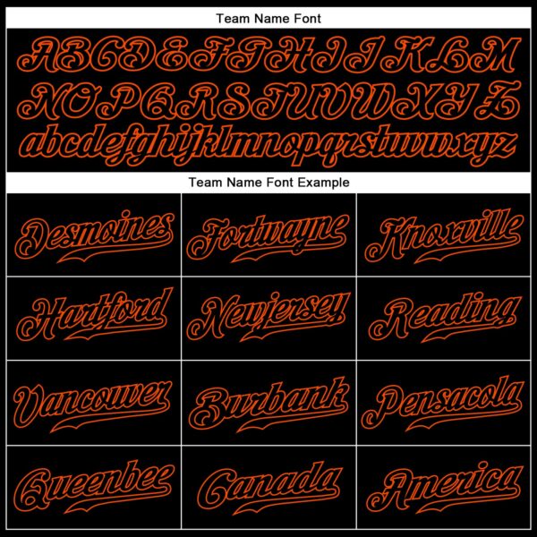 Custom Black Black-Orange Authentic Sleeveless Baseball Jersey