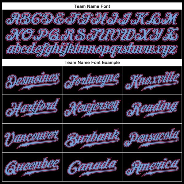 Custom Black Pink-Light Blue Authentic Sleeveless Baseball Jersey