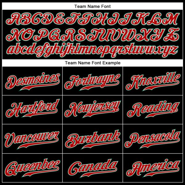 Custom Black Kelly Green-Red Authentic Sleeveless Baseball Jersey