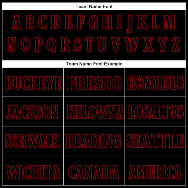 Custom Black Black-Red Authentic Baseball Jersey