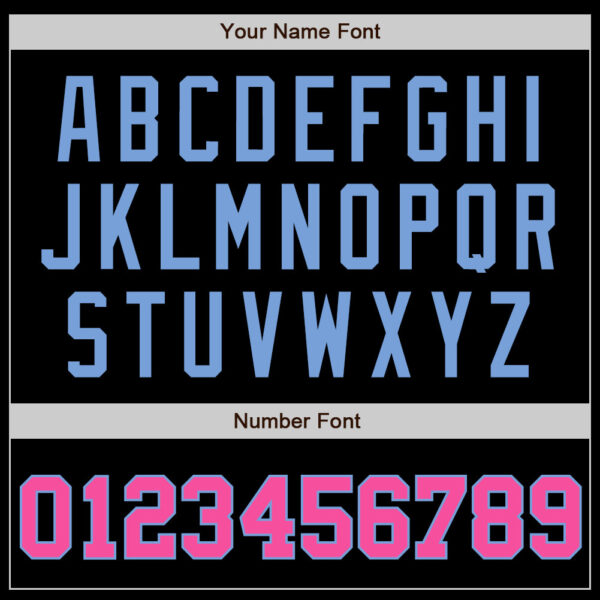 Custom Black Pink-Light Blue Authentic Baseball Jersey
