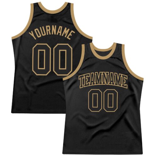 Black0976_67b7819f-6754-44ae-956b-10144e3fafa2 Custom Black Black-Old Gold Authentic Throwback Basketball Jersey