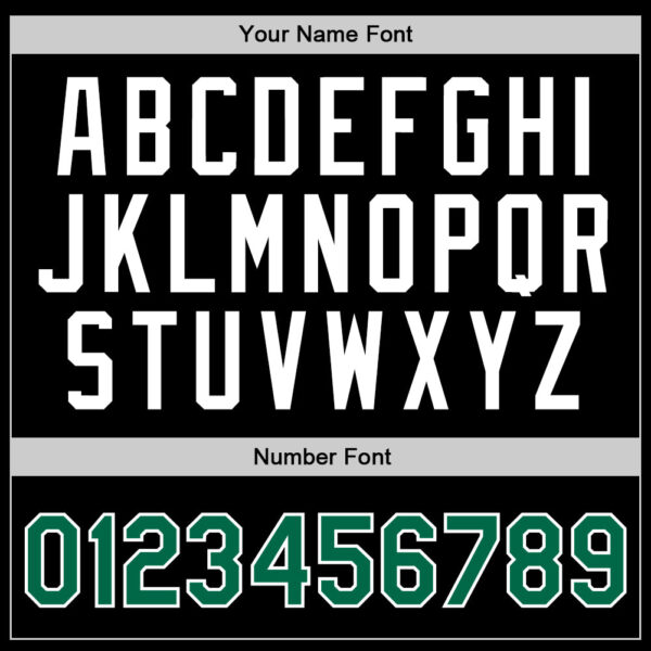 Custom Black Kelly Green-White Authentic Throwback Basketball Jersey