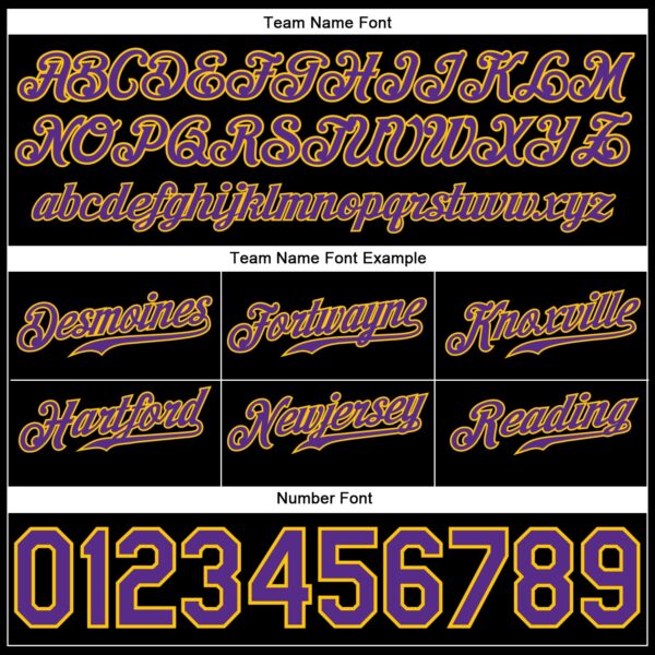 Custom Black Purple-Gold Rainbow For Pride LGBT Authentic Baseball Jersey